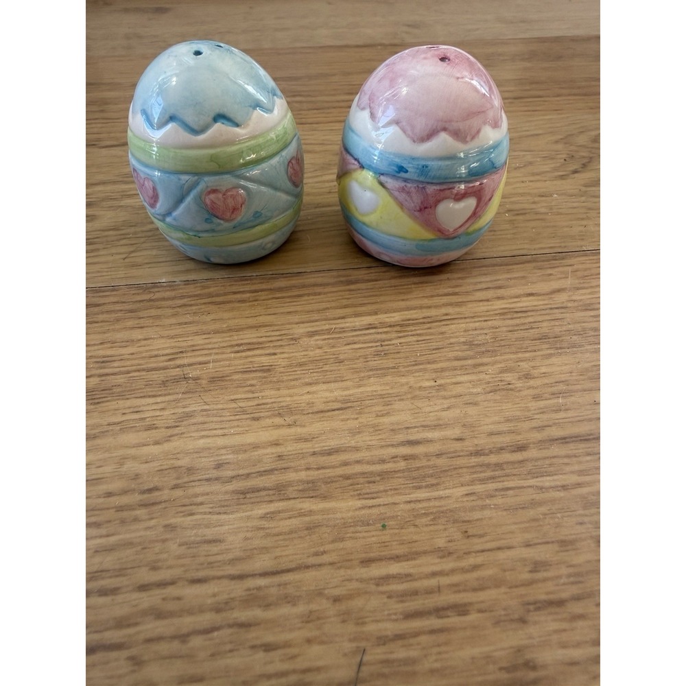 Easter Egg Salt And Pepper Shakers Spring Colors